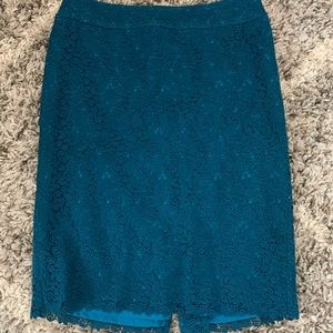 Talbots blue skirt sz 6